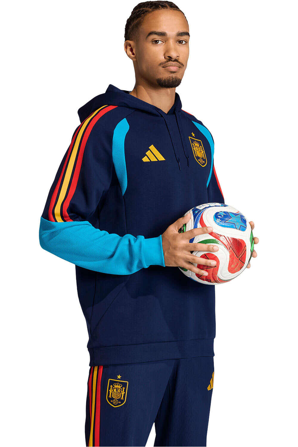 adidas sudadera entrenamiento fútbol ESPAÑA MUNDIAL 2026 ENTRENAMIENTO AZUL vista detalle