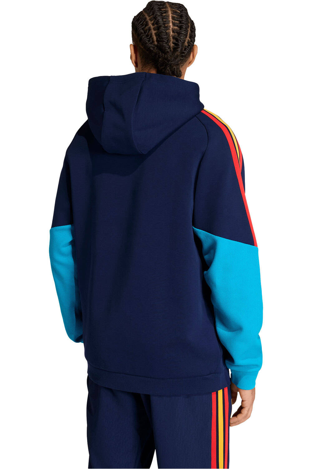 adidas sudadera entrenamiento fútbol ESPAÑA MUNDIAL 2026 ENTRENAMIENTO AZUL vista trasera