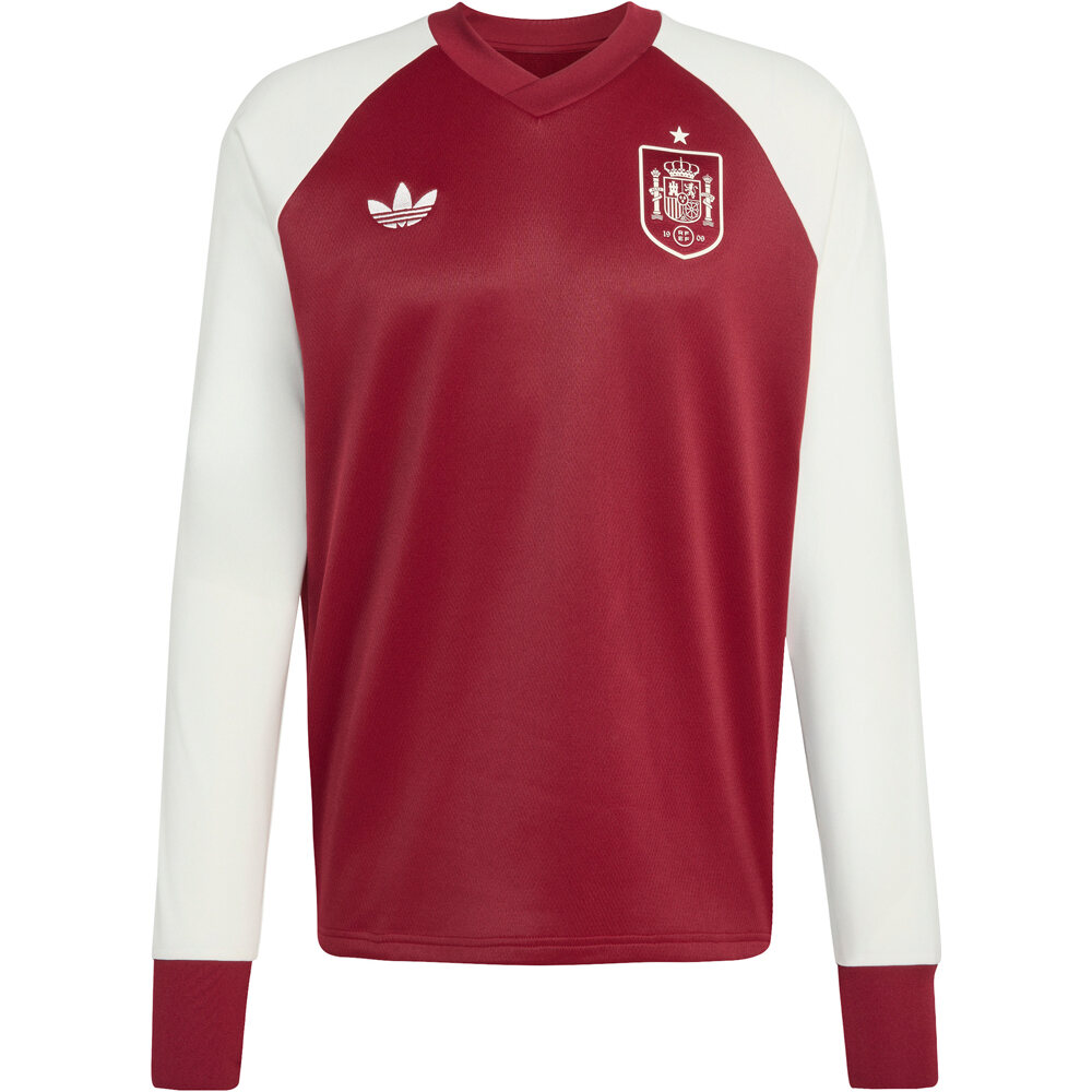 adidas sudadera entrenamiento fútbol ESPAÑA MUNDIAL 2026 SEGUNDA EQUIPACION PREMATCH ROJO 04