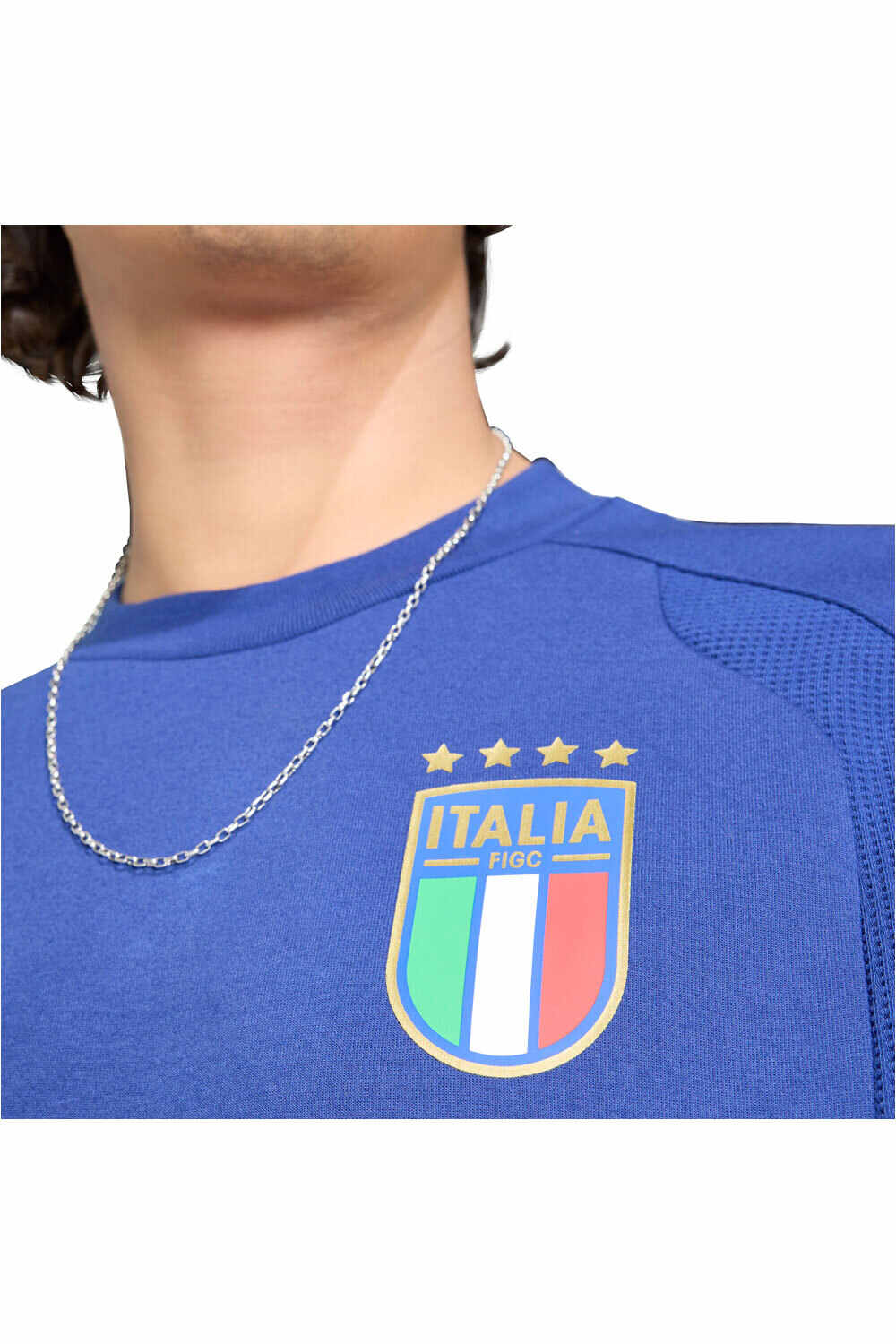 adidas sudadera entrenamiento fútbol ITALIA MUNDIAL 2026 AZUL vista detalle