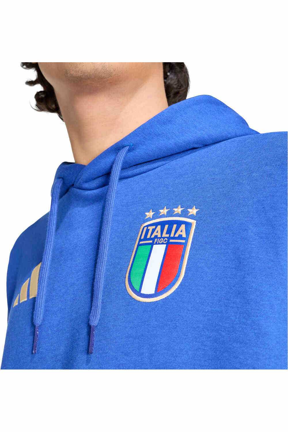 adidas sudadera entrenamiento fútbol ITALIA MUNDIAL 2026 AZUL vista detalle