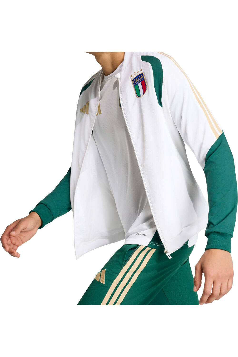 adidas sudadera entrenamiento fútbol ITALIA MUNDIAL 2026 BLANCO 03