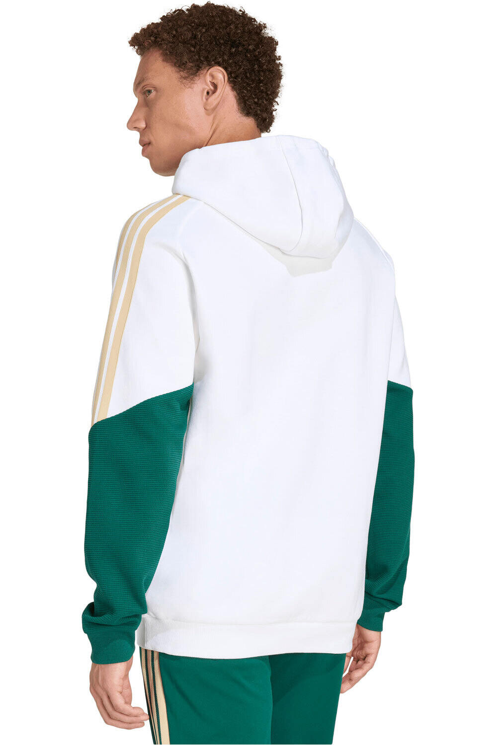 adidas sudadera entrenamiento fútbol ITALIA MUNDIAL 2026 BLANCO vista trasera