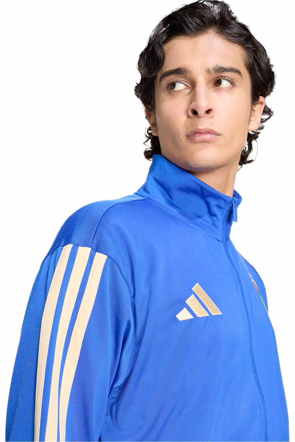 adidas sudadera entrenamiento fútbol ITALIA MUNDIAL 2026 DNA AZUL vista detalle
