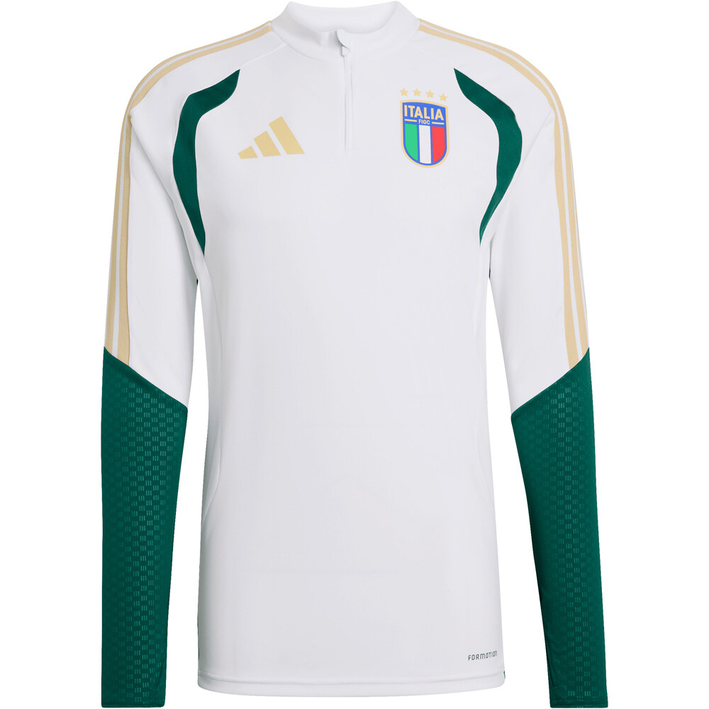 adidas sudadera entrenamiento fútbol ITALIA MUNDIAL 2026 ENTRENAMIENTO BLANCO 04