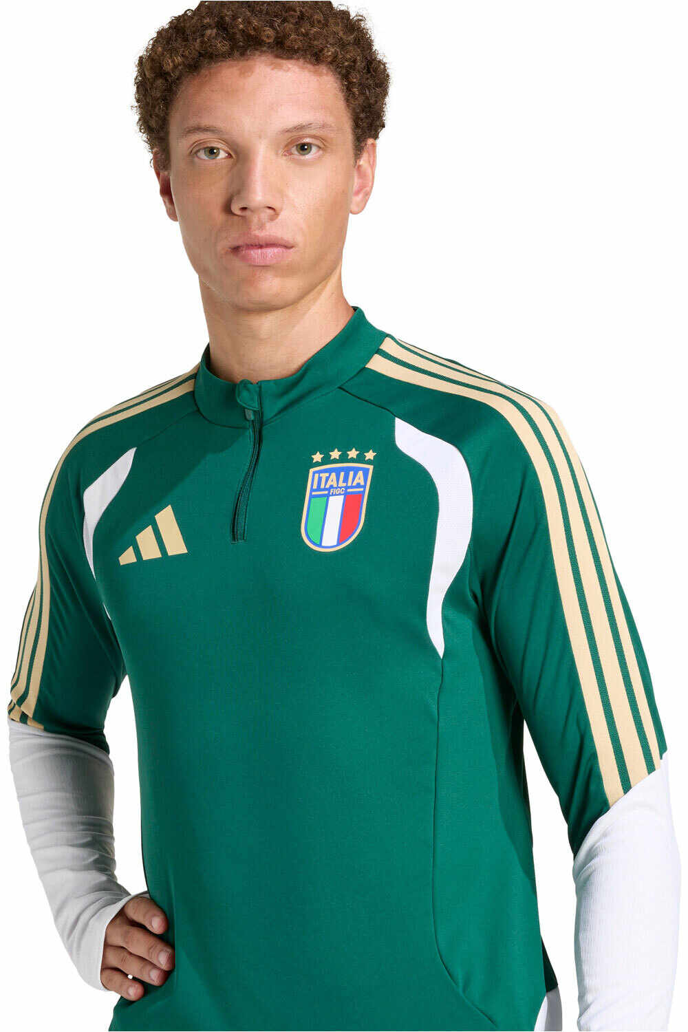 adidas sudadera entrenamiento fútbol ITALIA MUNDIAL 2026 ENTRENAMIENTO VERDE vista detalle