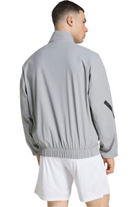 adidas sudadera entrenamiento fútbol JUVENTUS 25/26 PREMATCH GRIS vista trasera