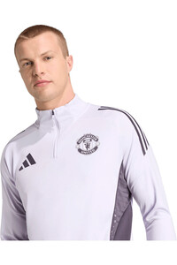adidas sudadera entrenamiento fútbol MANCHESTER UNITED 25/26 ENTRENAMIENTO MORADO vista detalle