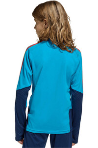 adidas sudadera entrenamiento fútbol niño ESPAÑA MUNDIAL 2026 ENTRENAMIENTO AZUL vista trasera