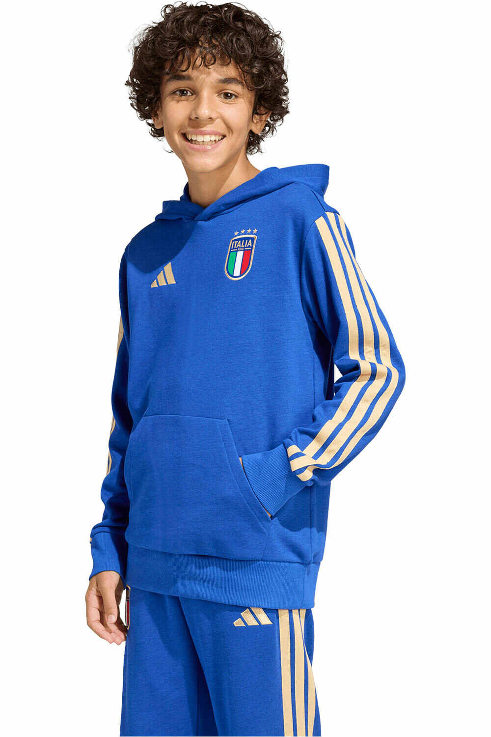 adidas sudadera entrenamiento fútbol niño ITALIA MUNDIAL 2026 ENTRENAMIENTO  vista frontal