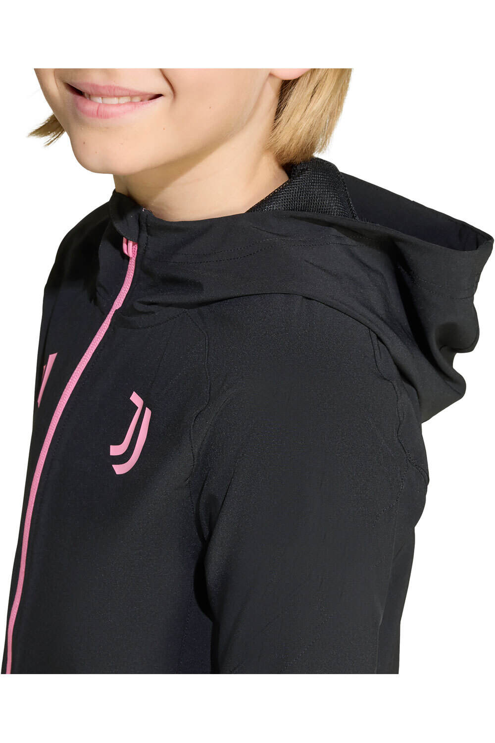 adidas sudadera entrenamiento fútbol niño JUVENTUS 25/26 TRAVEL NEGRO 03