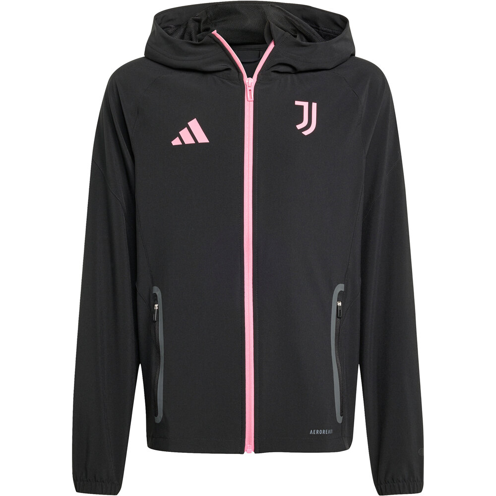 adidas sudadera entrenamiento fútbol niño JUVENTUS 25/26 TRAVEL NEGRO 04