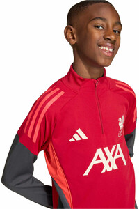 adidas sudadera entrenamiento fútbol niño LIVERPOOL 25/26 ENTRENAMIENTO ROJO vista detalle