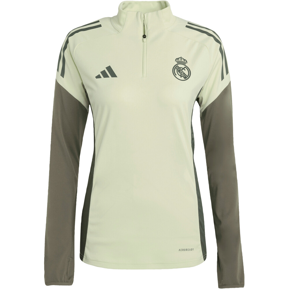adidas sudadera entrenamiento fútbol niño REAL MADRID 25/26 ENTRENAMIENTO VERDE 04