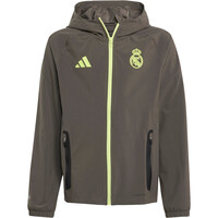 adidas sudadera entrenamiento fútbol niño REAL MADRID TIRO25 COMPETITION VIS GRIS vista detalle