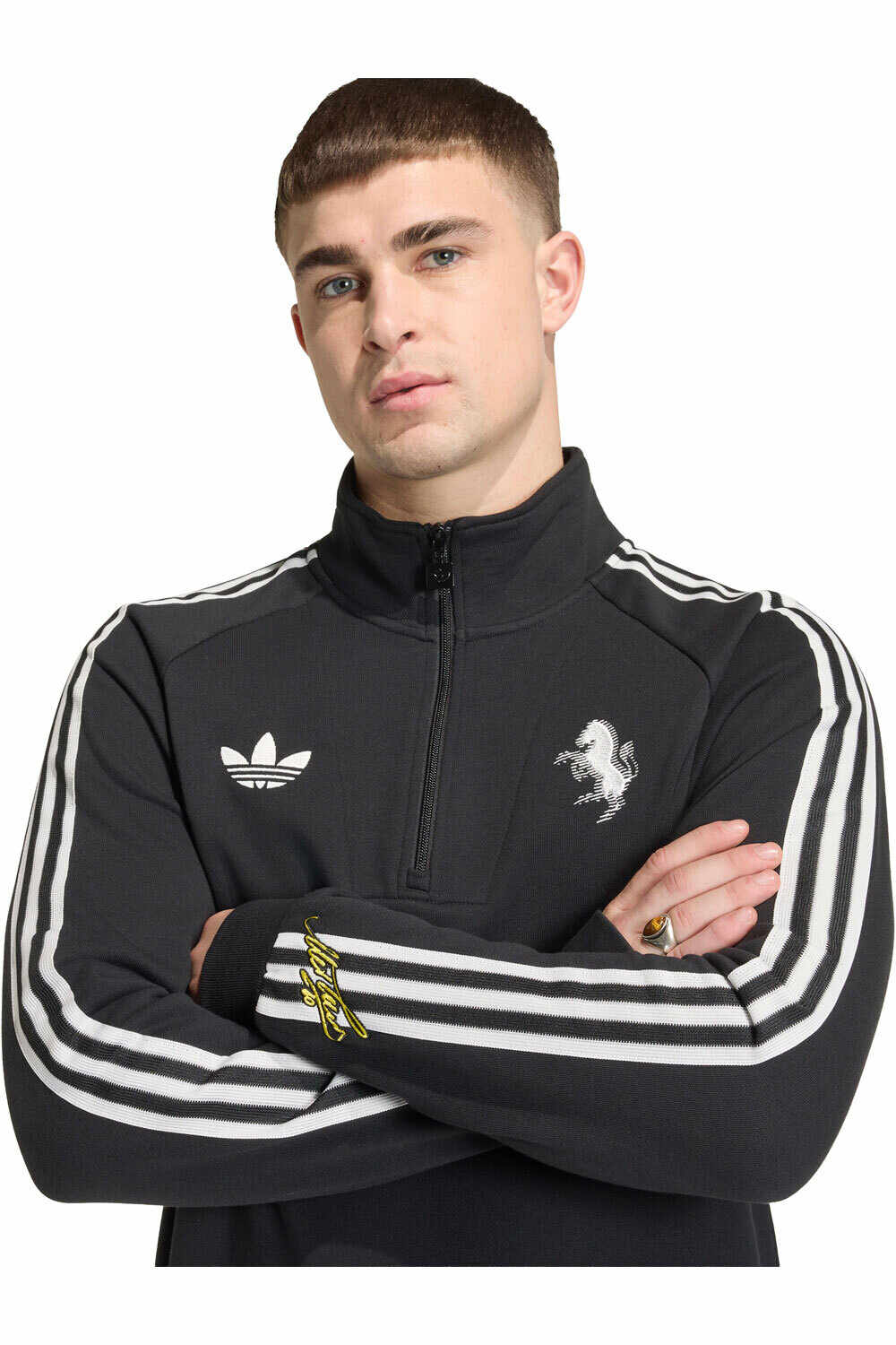 adidas sudadera entrenamiento fútbol ORIGINALS JUVENTUS NEGRO vista detalle