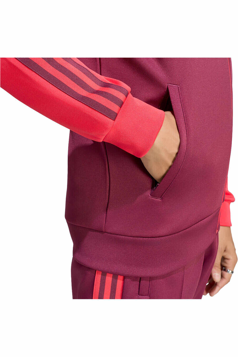 adidas sudadera entrenamiento fútbol ORIGINALS OLYMPIQUE DE LYON ROSA vista detalle