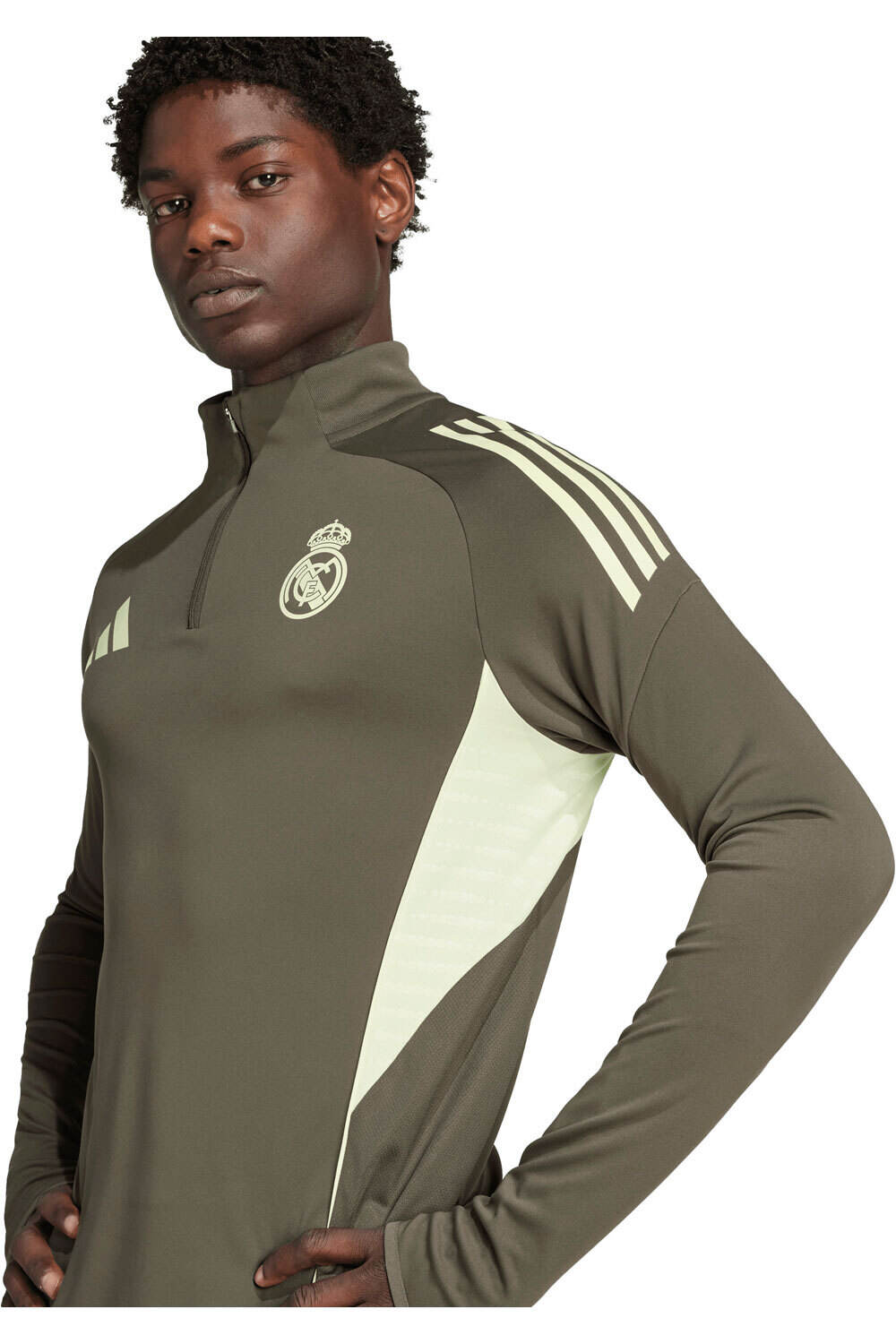 adidas sudadera entrenamiento fútbol REAL MADRID 25/26 ENTRENAMIENTO GRIS 03