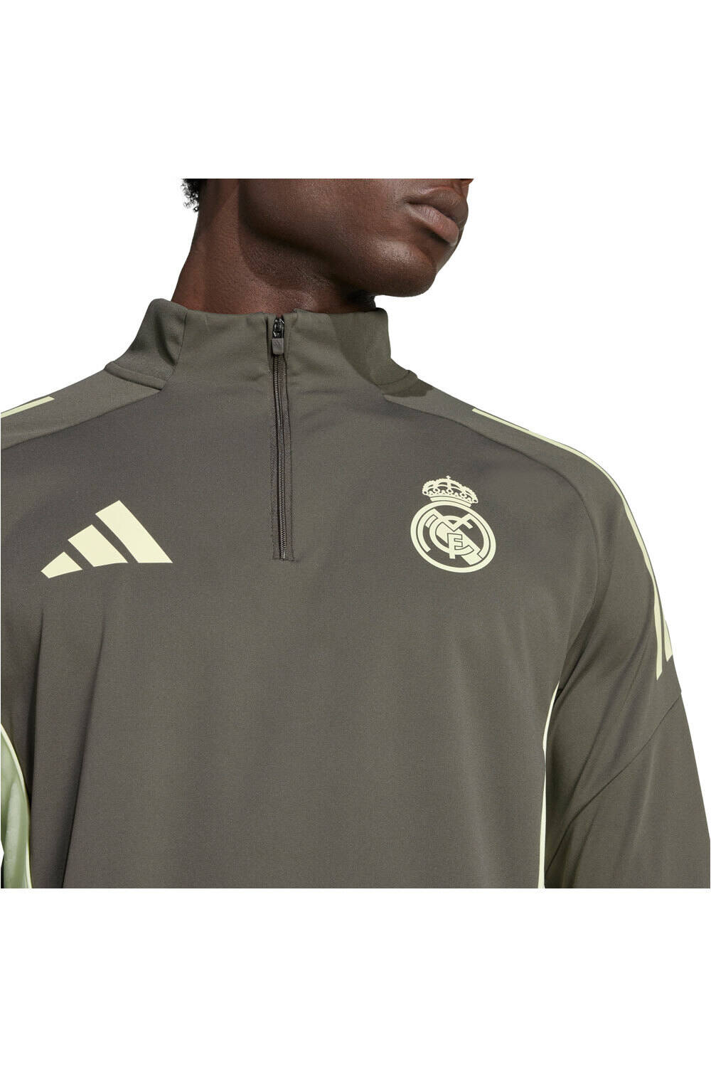 adidas sudadera entrenamiento fútbol REAL MADRID 25/26 ENTRENAMIENTO GRIS 04