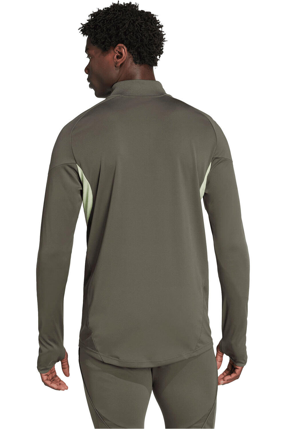 adidas sudadera entrenamiento fútbol REAL MADRID 25/26 ENTRENAMIENTO GRIS vista trasera