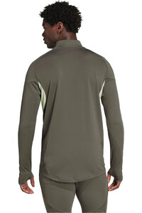 adidas sudadera entrenamiento fútbol REAL MADRID 25/26 ENTRENAMIENTO GRIS vista trasera
