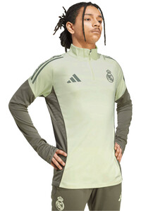 adidas sudadera entrenamiento fútbol REAL MADRID 25/26 ENTRENAMIENTO VERDE vista detalle