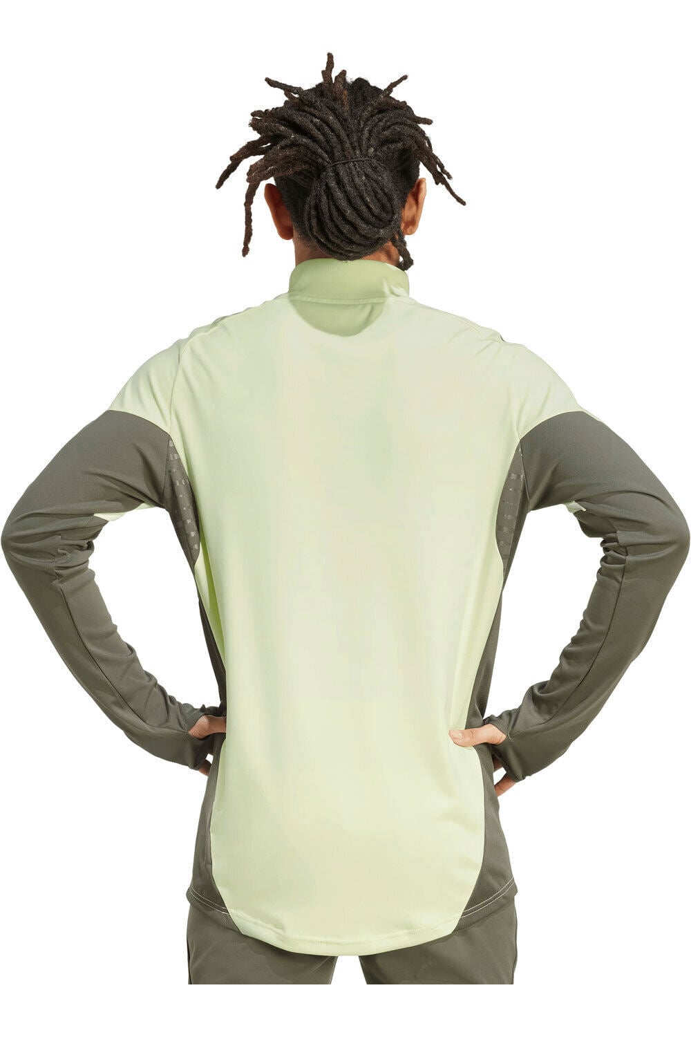 adidas sudadera entrenamiento fútbol REAL MADRID 25/26 ENTRENAMIENTO VERDE vista trasera
