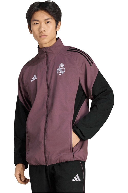 adidas sudadera entrenamiento fútbol REAL MADRID 25/26 MORADO
