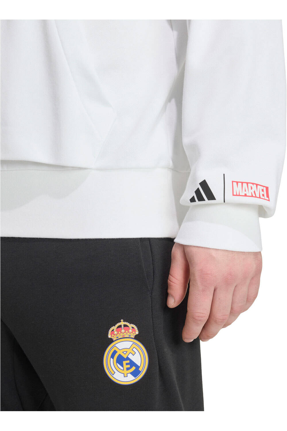 adidas sudadera entrenamiento fútbol REAL MADRID AVENGERS BLANCO 03