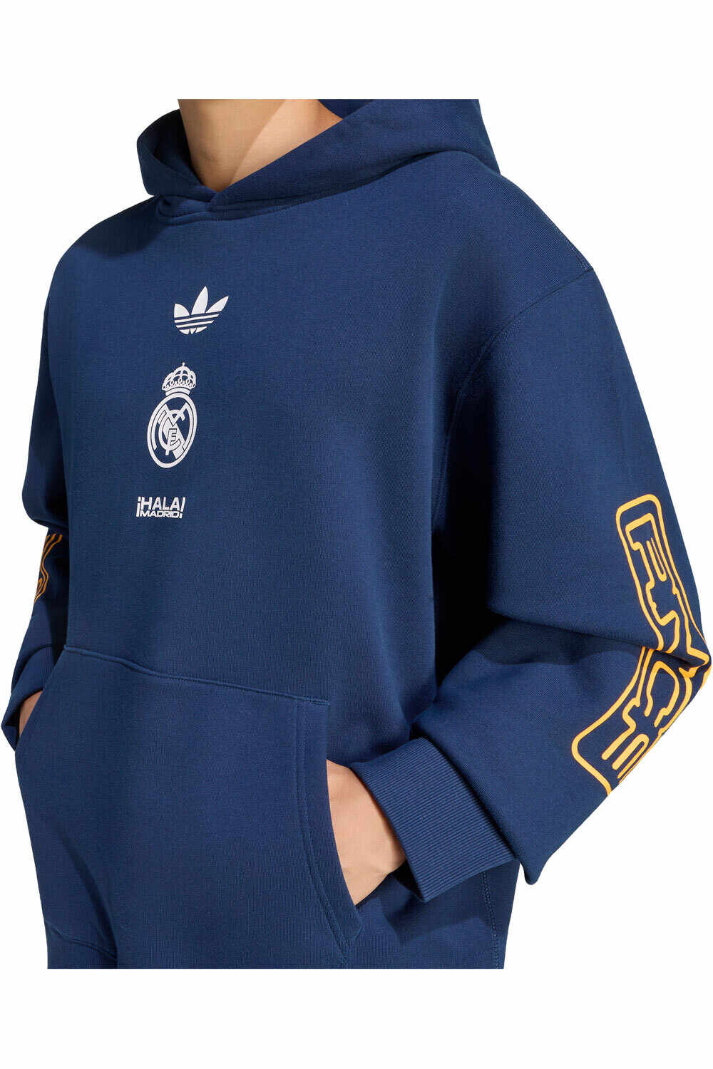 adidas sudadera entrenamiento fútbol REAL MADRID LFSTLR AZUL vista detalle