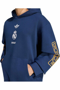 adidas sudadera entrenamiento fútbol REAL MADRID LFSTLR AZUL vista detalle