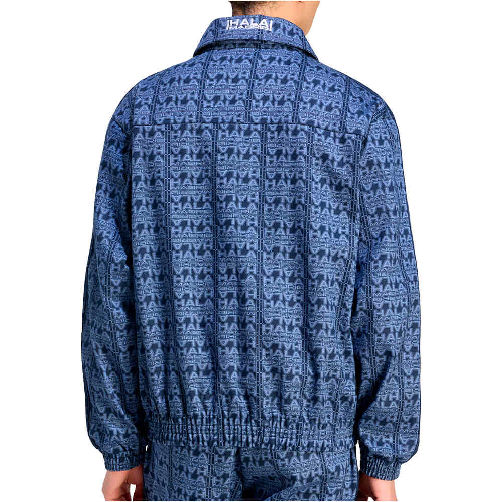 adidas sudadera entrenamiento fútbol REAL MADRID LFSTLR AZUL vista trasera