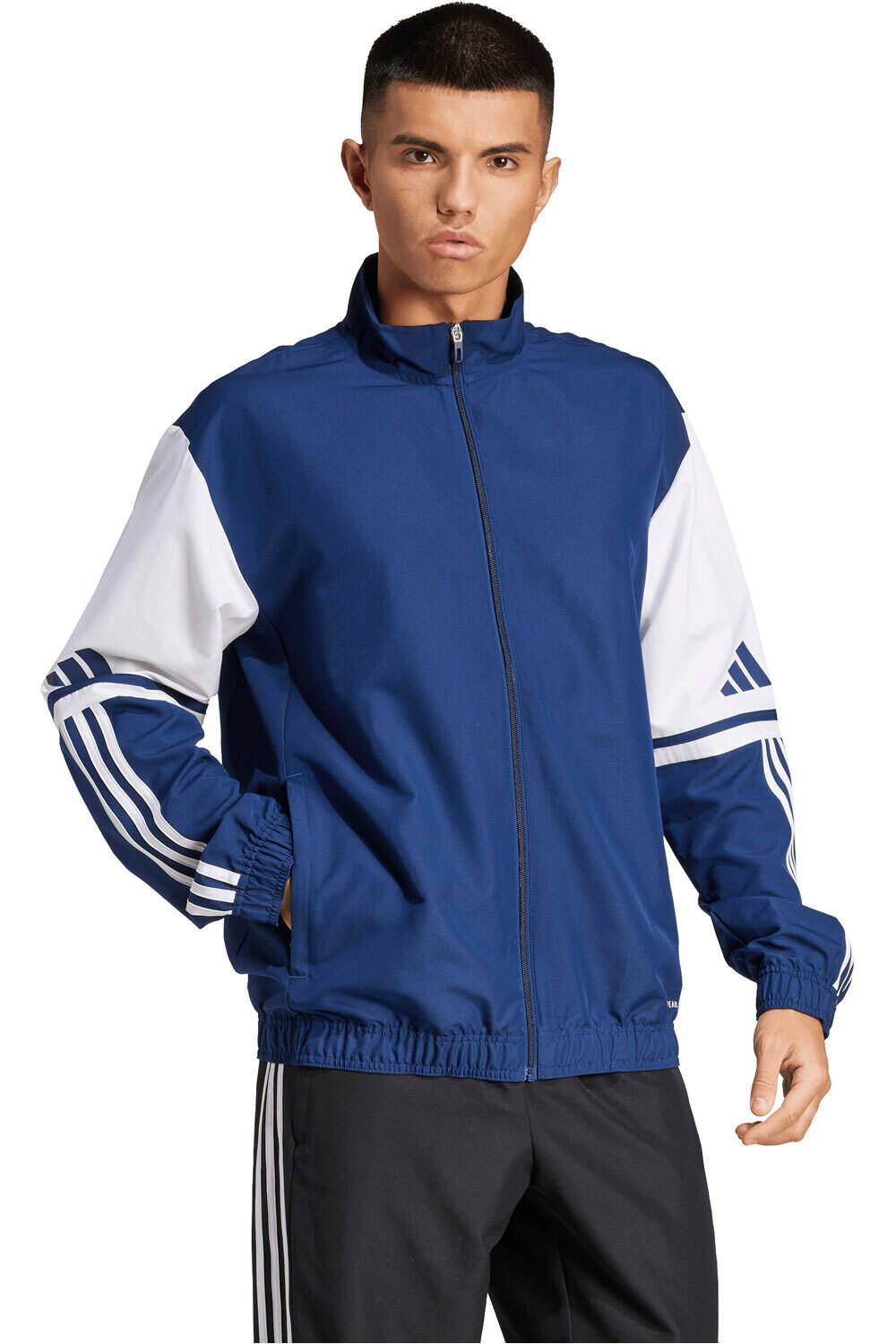 adidas sudadera entrenamiento fútbol SQUADRA25 PRESENTATION AZUL vista detalle