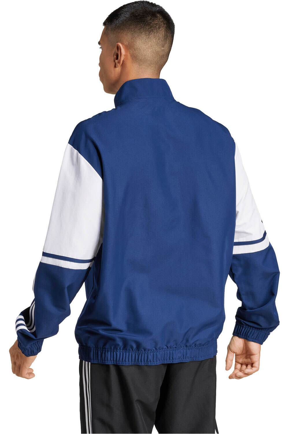 adidas sudadera entrenamiento fútbol SQUADRA25 PRESENTATION AZUL vista trasera