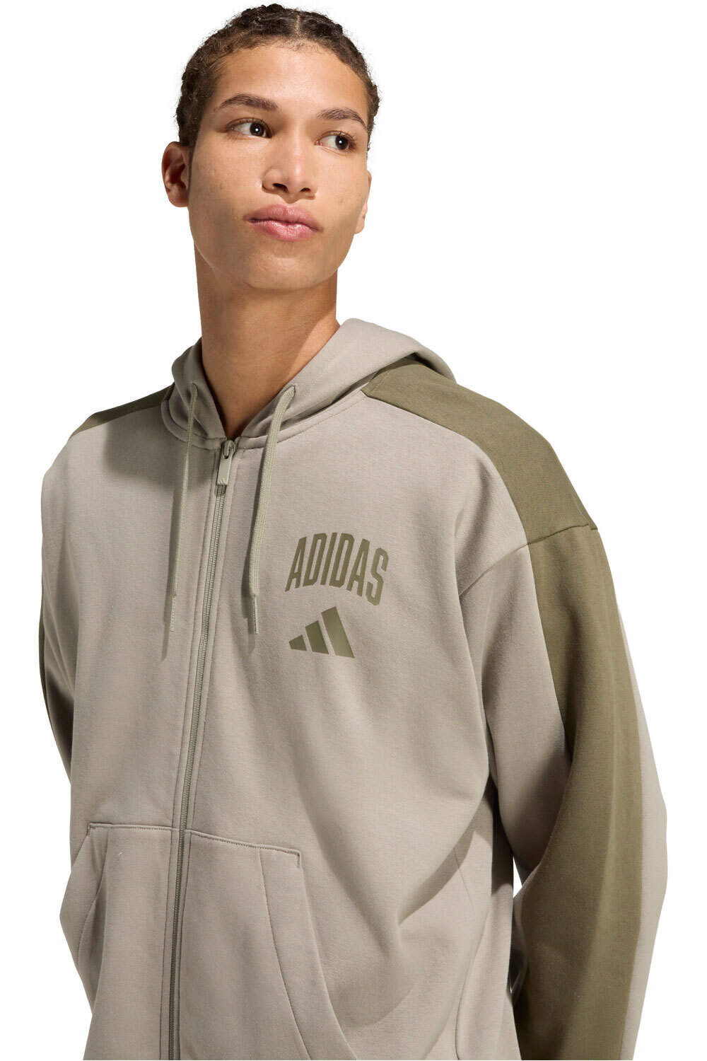 adidas sudadera hombre COLLEGIATE GRIS vista detalle