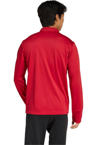 adidas sudadera hombre ENTRADA26 ROJO vista trasera