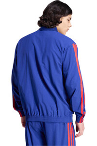 adidas sudadera hombre ESSENTIALS 3 STRIPES AZUL vista trasera
