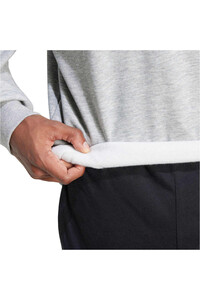 adidas sudadera hombre ESSENTIALS 3 STRIPES GRIS 04