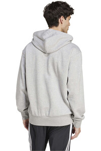 adidas sudadera hombre ESSENTIALS FEELCOZY GRIS vista trasera