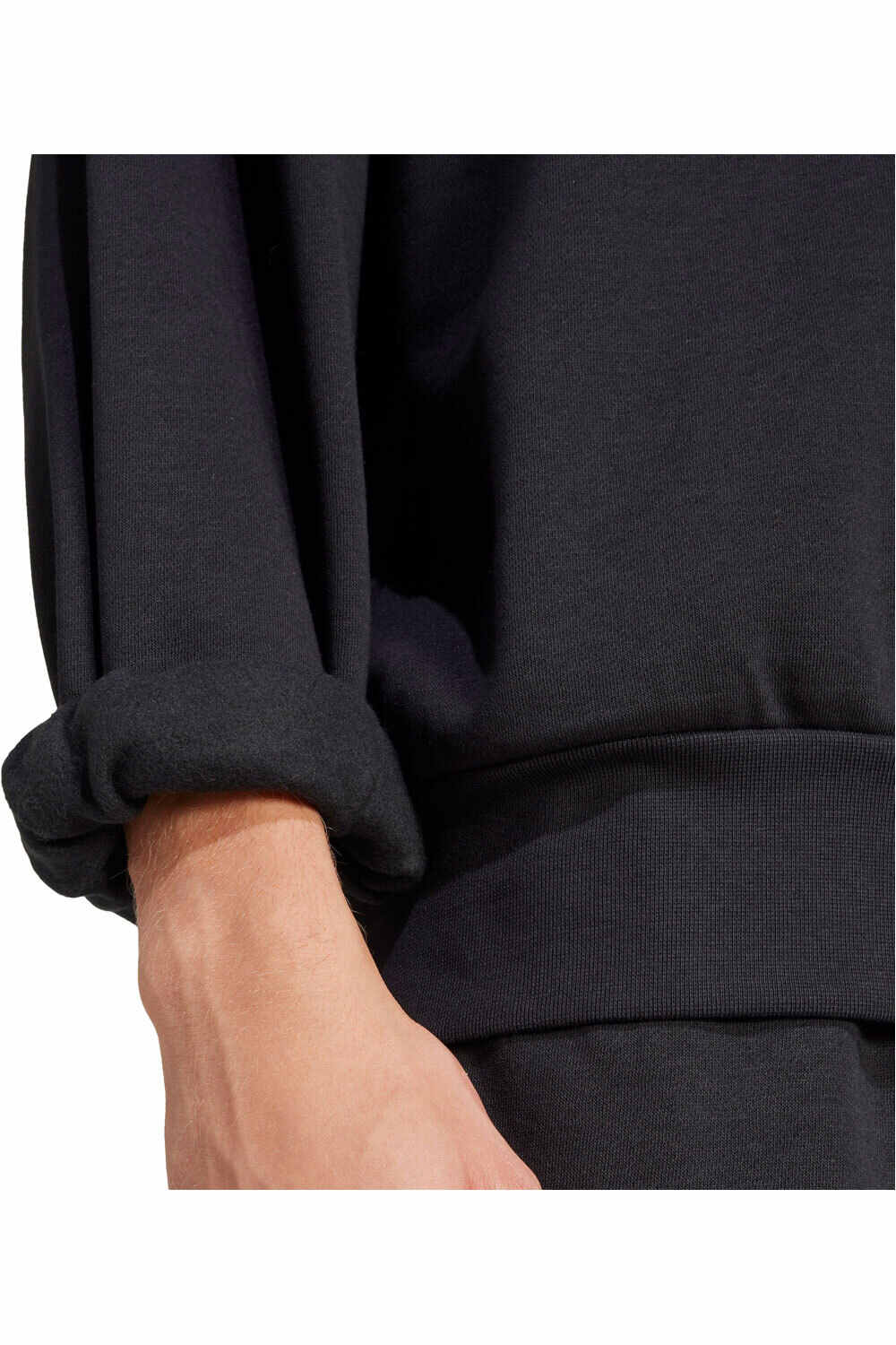 adidas sudadera hombre ESSENTIALS NEGRO vista detalle