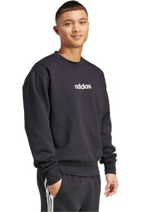 adidas sudadera hombre ESSENTIALS NEGRO vista detalle