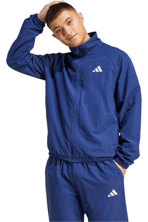 ADIDAS ESSENTIALS SMALL LOGO WINDBREAKER azul