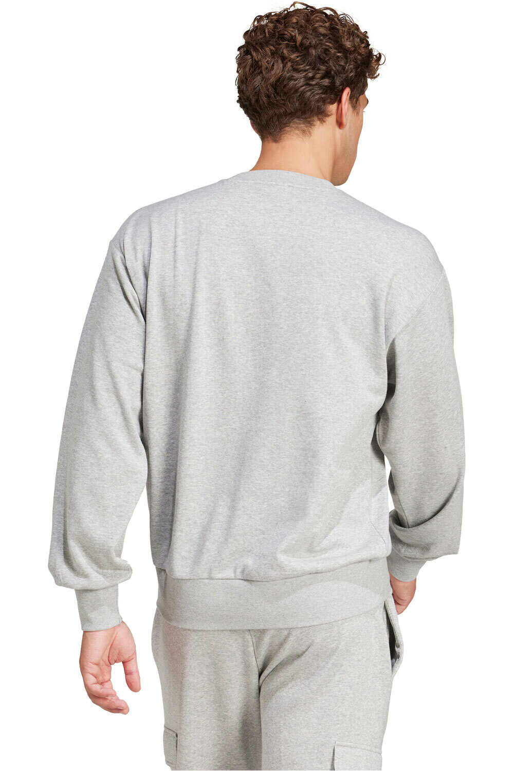 adidas sudadera hombre FEELCOZY GRIS vista trasera