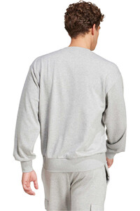 adidas sudadera hombre FEELCOZY GRIS vista trasera