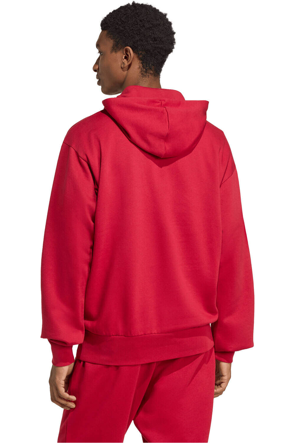 adidas sudadera hombre FEELCOZY HD ROJO vista trasera