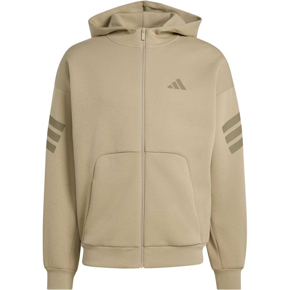 adidas sudadera hombre FUTURE ICONS 3 STRIPES VERDE vista detalle