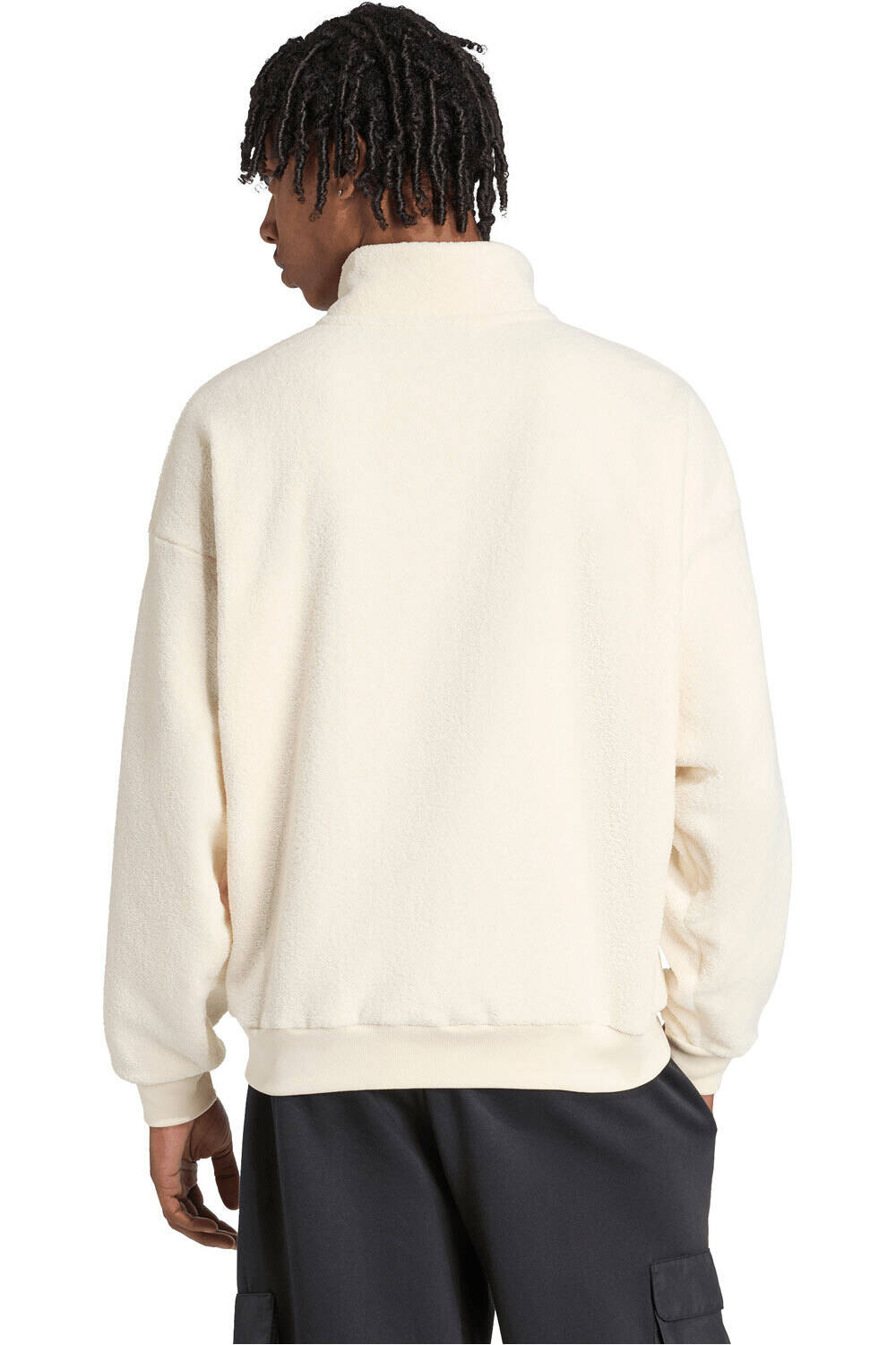 adidas sudadera hombre FUTURE ICONS LOGO MARRON vista trasera