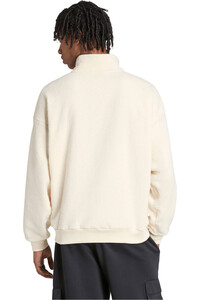 adidas sudadera hombre FUTURE ICONS LOGO MARRON vista trasera