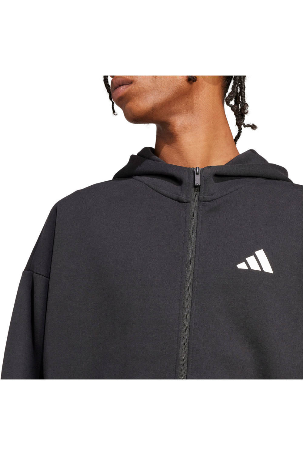 adidas sudadera hombre FUTURE ICONS SMALL LOGO NEGRO vista detalle