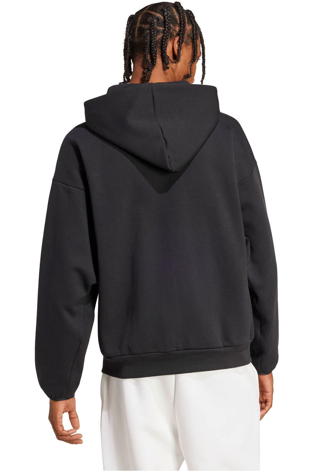 adidas sudadera hombre FUTURE ICONS SMALL LOGO NEGRO vista trasera
